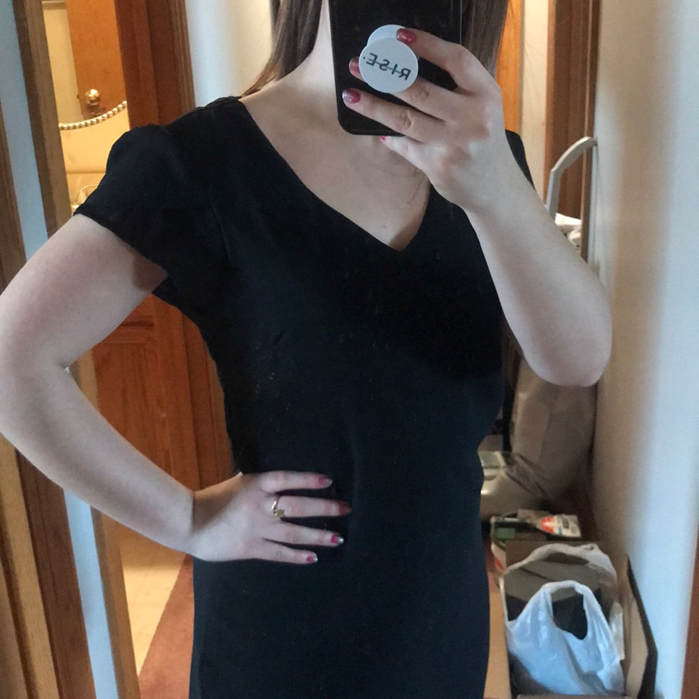 Silky smooth black dress